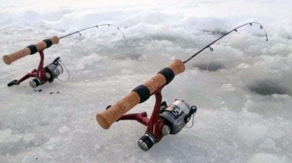 ice fishing rod and reel