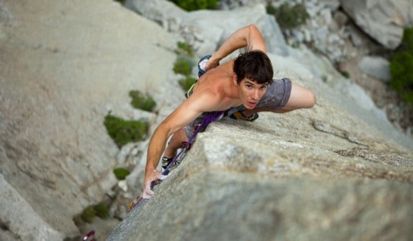 free solo rock climbing